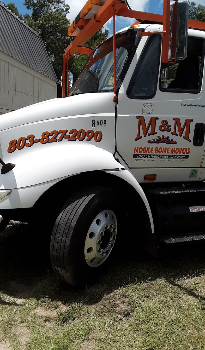 M and M Mobile Home Movers Truck